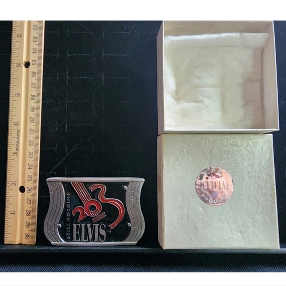 Vintage Buckles Of America Elvis Presley #' 342/2500 Belt Buckle Used